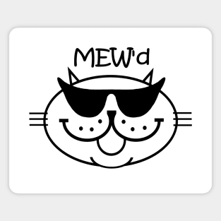 MEW'd - Black Outline Magnet